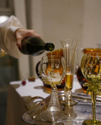 Tall Ribbed Goblet