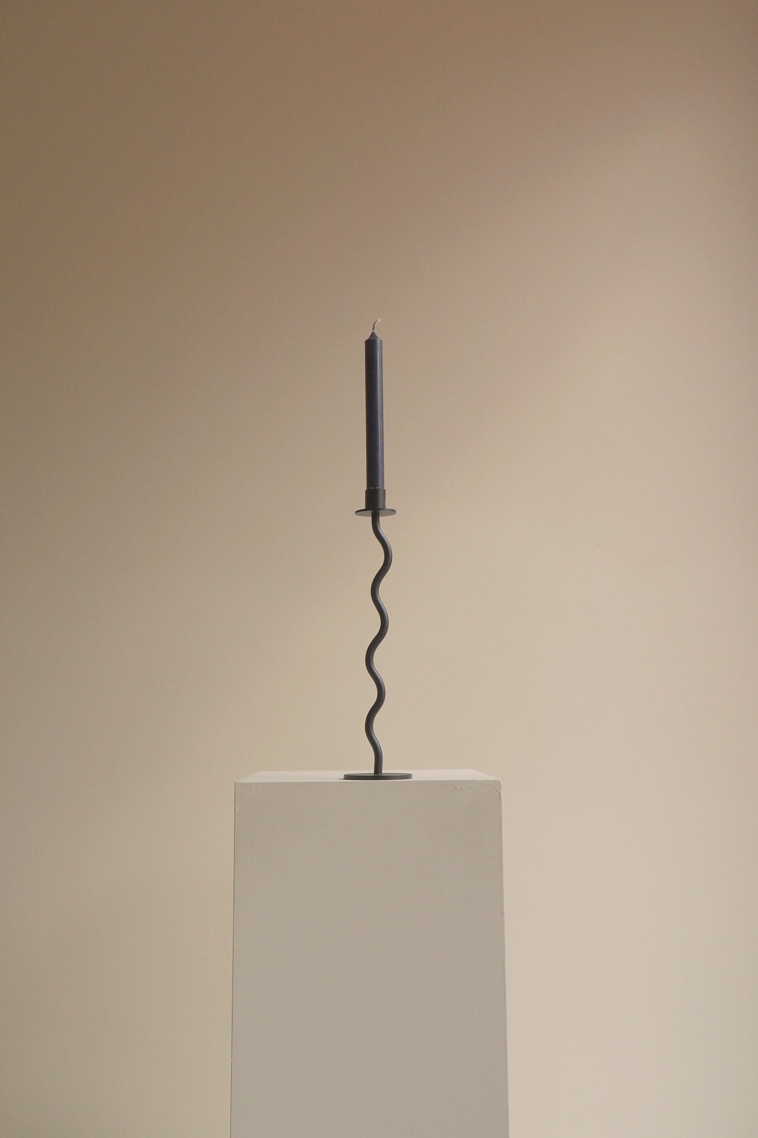 Iron Candlestick Wavy