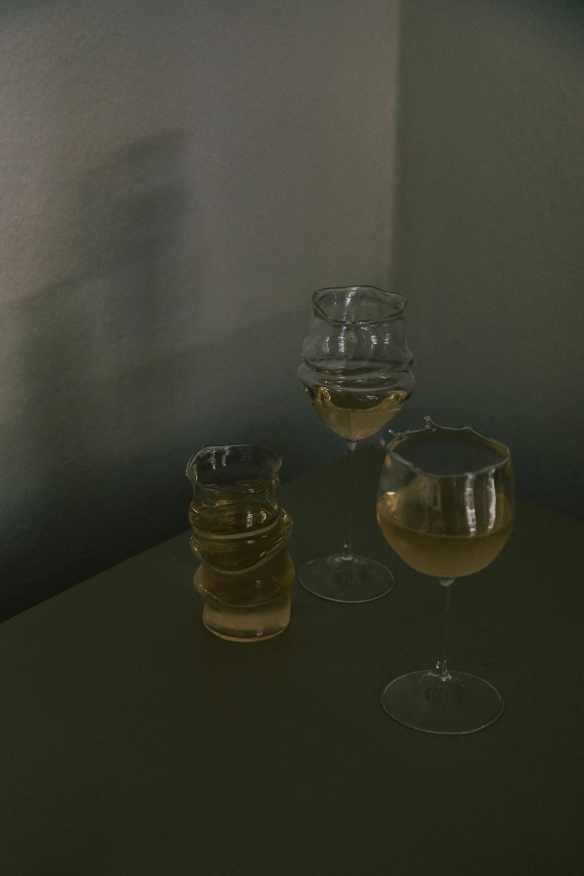 Verre Vin Froissé