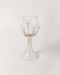 Tall Ribbed Wine Goblet