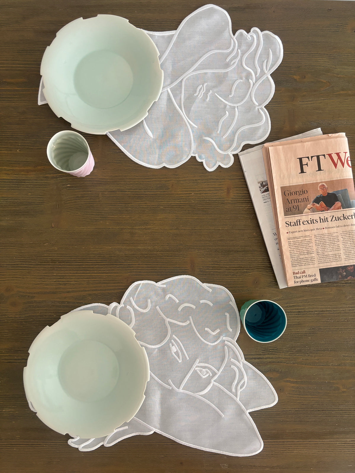 Silhouette Placemat Set