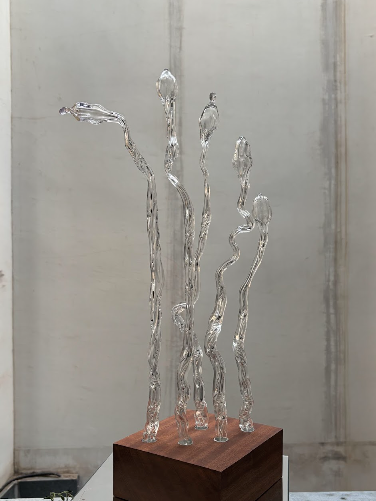 Glass Flower Sculpture