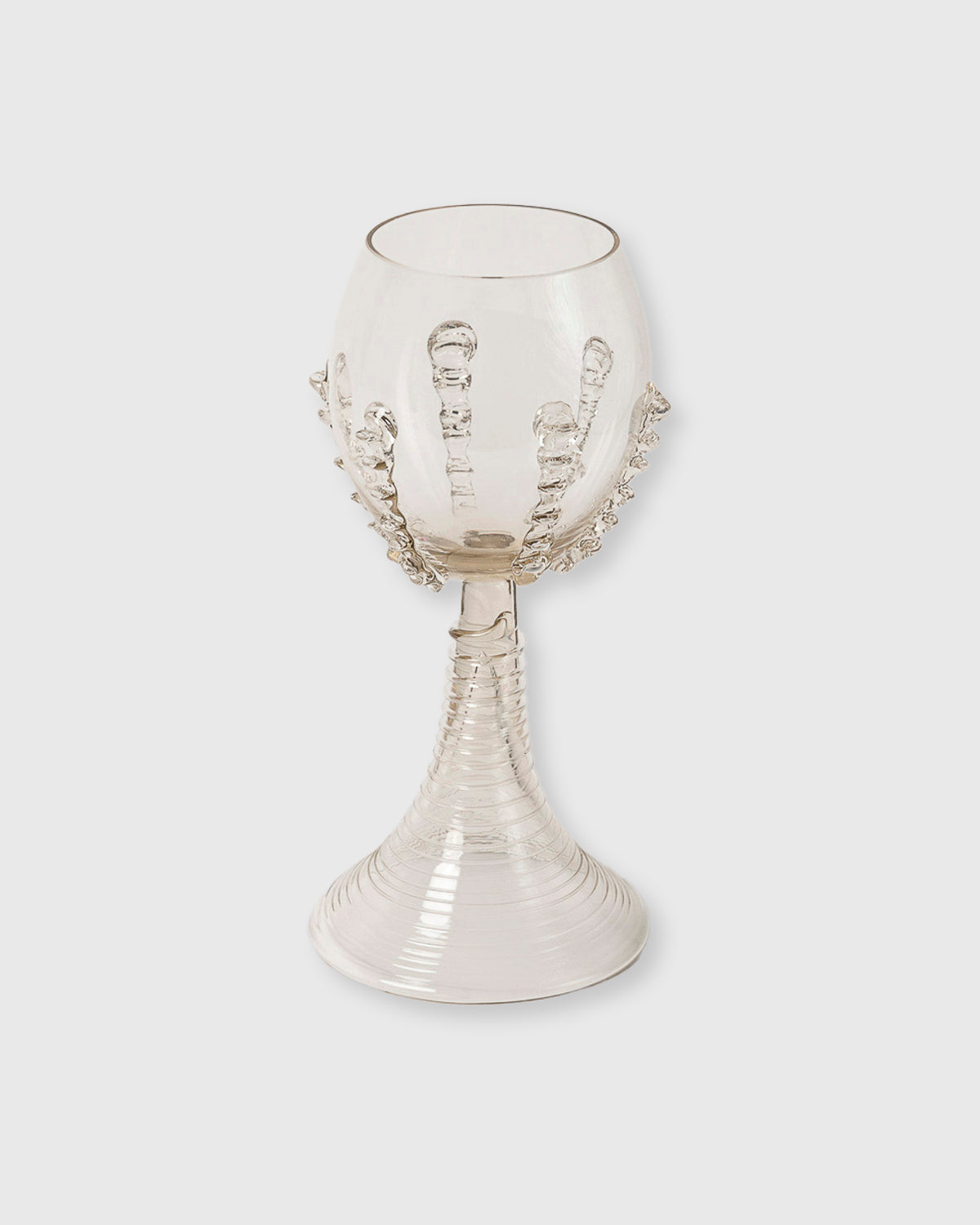 Tall Ribbed Wine Goblet