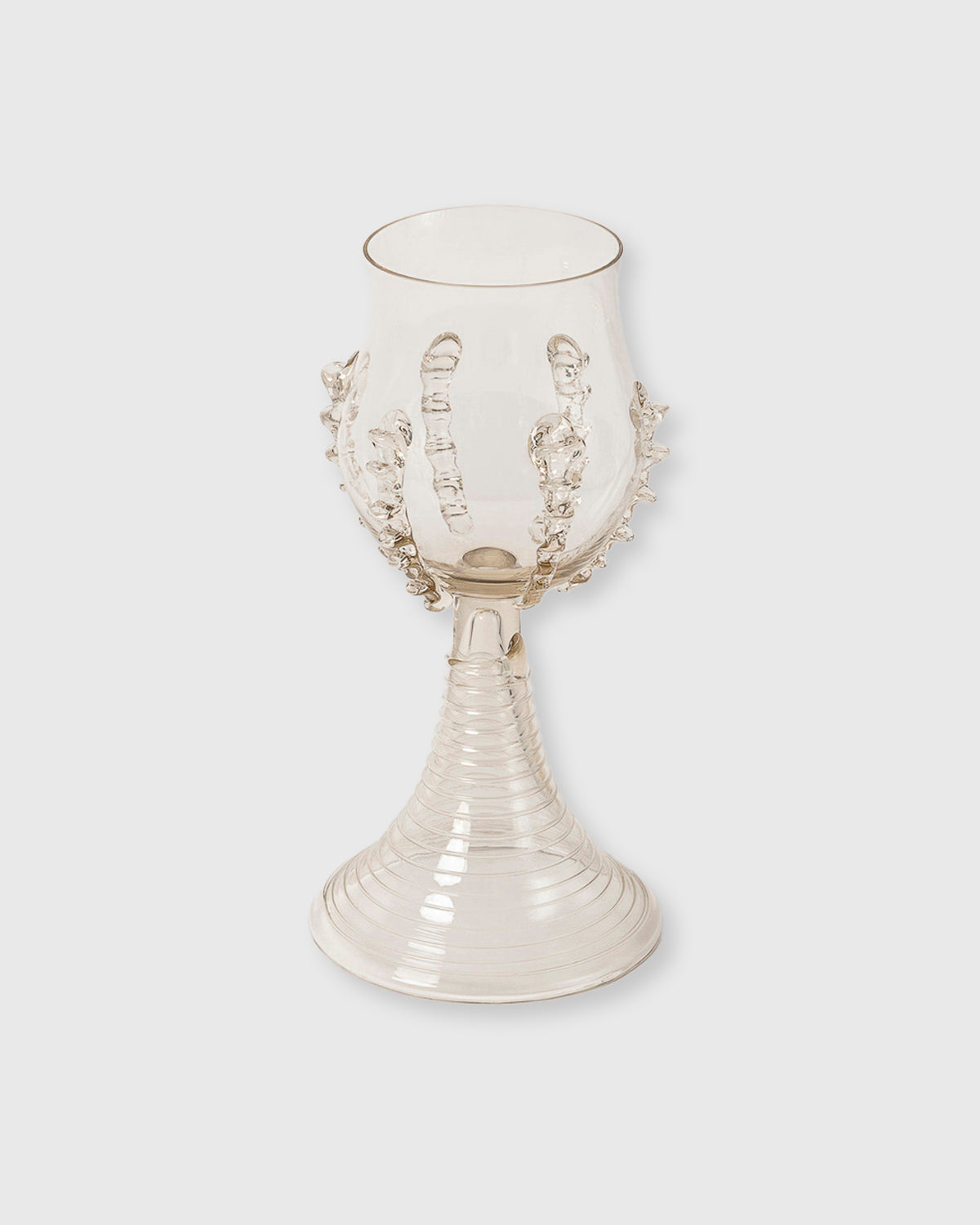 Ribbed Wine Goblet