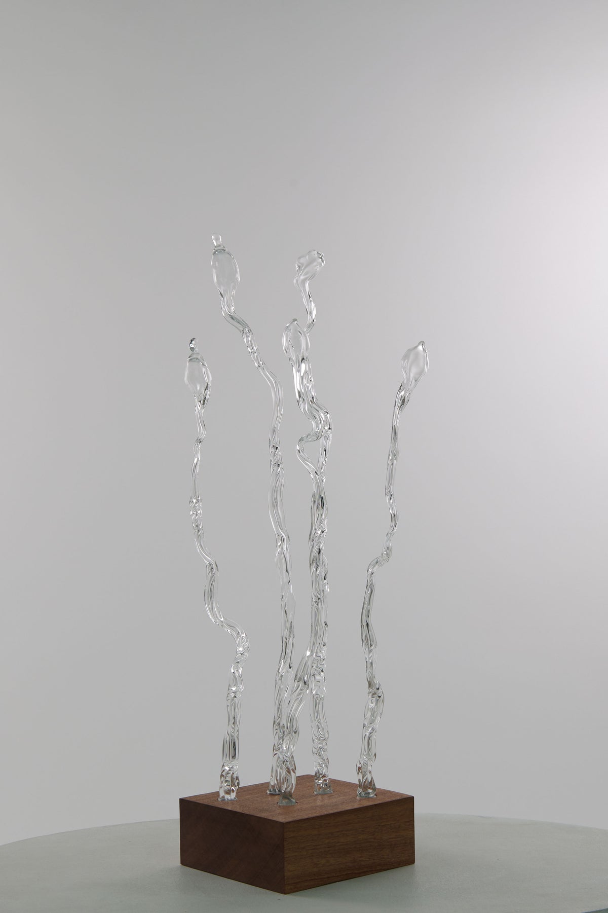Glass Flower Sculpture