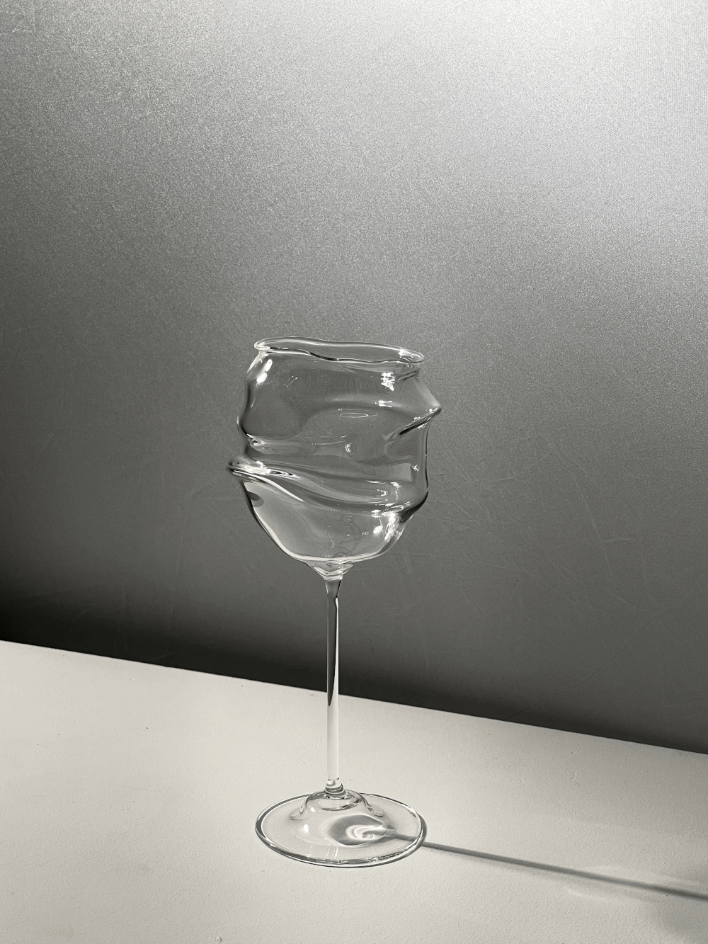 Verre Vin Froissé